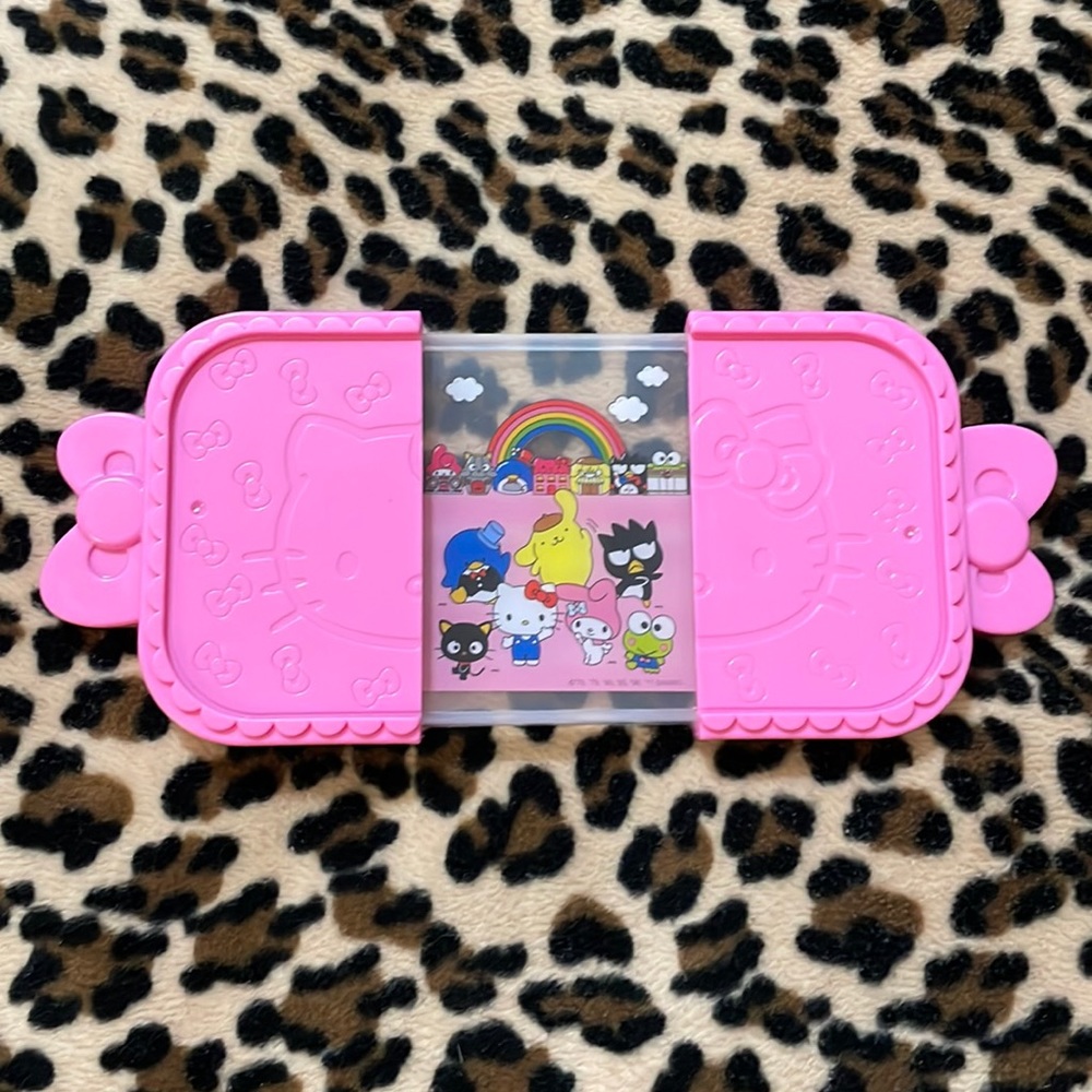 2017 Sanrio HELLO KITTY McDonalds Happy Meal Toy #8 Pink Tea Tray Bow Rainbow